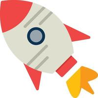 Rocket Flat Icon vector