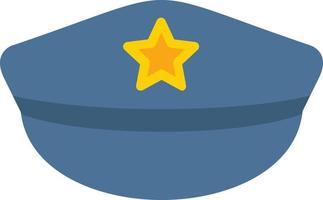 Police Hat Flat Icon vector