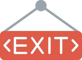 Exit Flat Icon vector