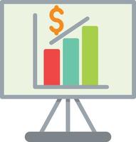 Whiteboard Flat Icon vector