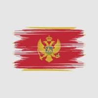 Montenegro flag Design Free Vector