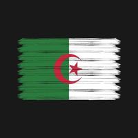 trazos de pincel de bandera de argelia. bandera nacional vector