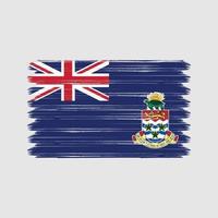 Cayman Islands Flag Brush Strokes. National Flag vector