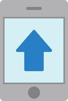 Up Arrow Flat Icon vector