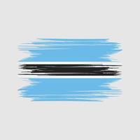 Botswana flag Design Free Vector