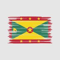 Grenada Flag Brush. National Flag vector