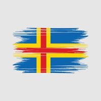 Aland Islands flag Design Free Vector