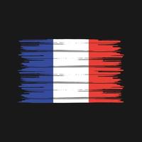 France Flag Brush. National Flag vector