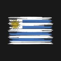 Uruguay Flag Brush. National Flag vector