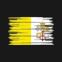 Vatican Flag Brush. National Flag vector