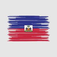 Haiti Flag Brush. National Flag vector