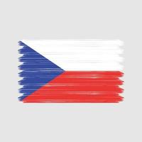 Czech Republic Flag Brush Strokes. National Flag vector