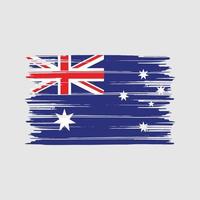 cepillo de bandera de australia. bandera nacional vector