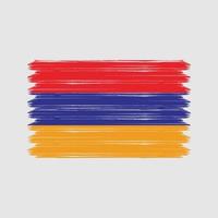 Armenia Flag Brush Strokes. National Flag vector