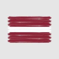 Latvia Flag Brush Strokes. National Flag vector