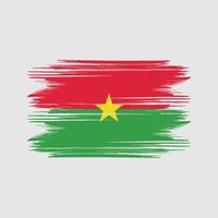 diseño de la bandera de burkina faso vector gratis