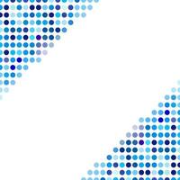 Mosaic background random dark and light blue circles, vector pattern of polka dots, neutral versatile pattern for business techno style design. Decoration of the booklet