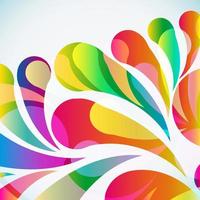 Abstract colorful arc-drop background. Vector. vector