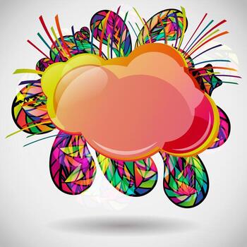 fondo abstracto con elementos de diseño de mosaico colorido. vector