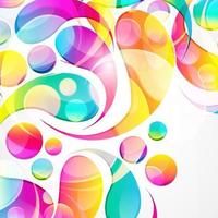 Abstract colorful arc-drop background. Vector. vector