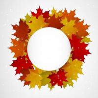 Abstract background with autumn colorful leaves. vector