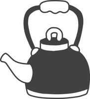 Hand Drawn Kettle illustration vector