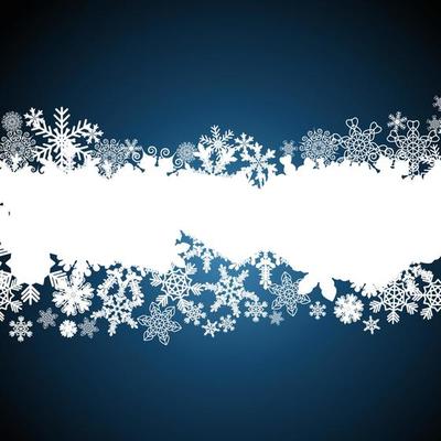 Christmas border, snowflake design background.