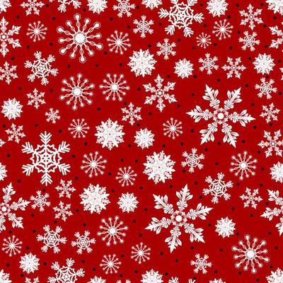 Christmas pattern made of snowflakes and dots, vector winter seamless background with snow, xmas design holiday illustration.