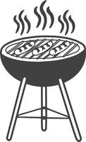 ilustración de parrilla dibujada a mano vector