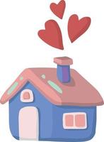 Hand Drawn cute house illustration vector