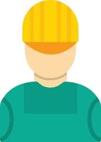 Builder Flat Icon vector