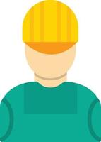 Builder Flat Icon vector