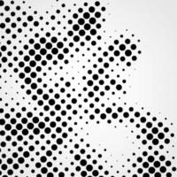 Halftone abstract vector black dots design element isolated on a white background.