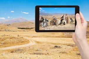 tourist photographs of Zorats Karer in Armenia photo