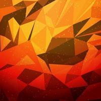 Abstract orahge geometric triangular desing low polygon background vector