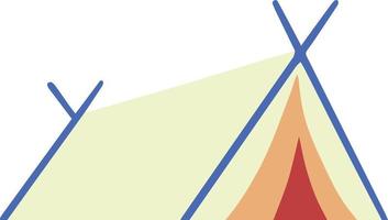Hand Drawn tents and camps illustration vector