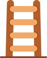 Step Ladder Flat Icon vector