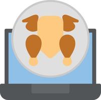 Chicken Flat Icon vector