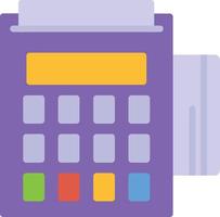 Pos Terminal Flat Icon vector