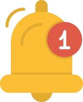 Notification Bell Flat Icon vector