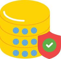 Database Flat Icon vector