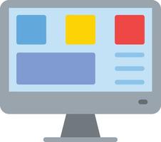 Web Design Flat Icon vector