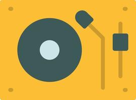 Turntable Flat Icon vector