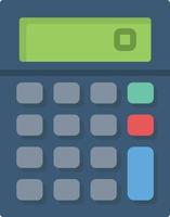 calculadora icono plano vector