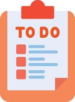 To Do List Flat Icon vector