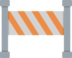 Barrier Flat Icon vector