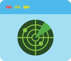 Radar Flat Icon vector