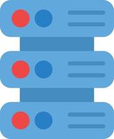 Database Flat Icon vector