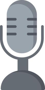 Microphone  Flat Icon vector