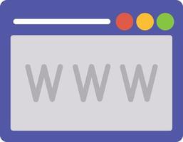 Website Flat Icon vector